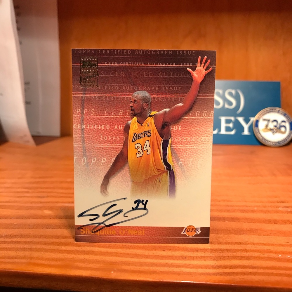 Shaquille O'Neal 99-00 Topps Certified Autograph